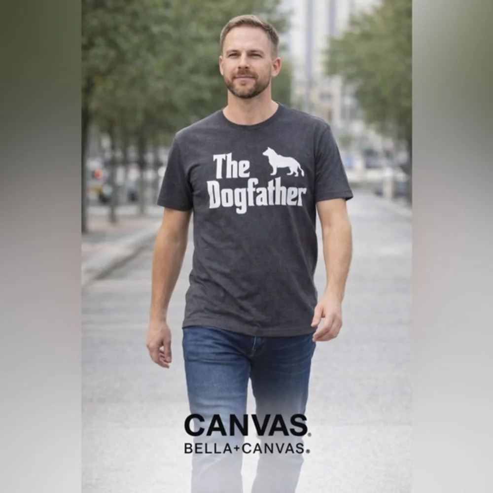 Bella Canvas Charcoal‎ Dogfather T-Shirt